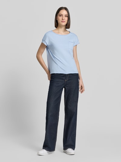 s.Oliver RED LABEL regular fit T-shirt van puur katoen Lichtblauw - 1