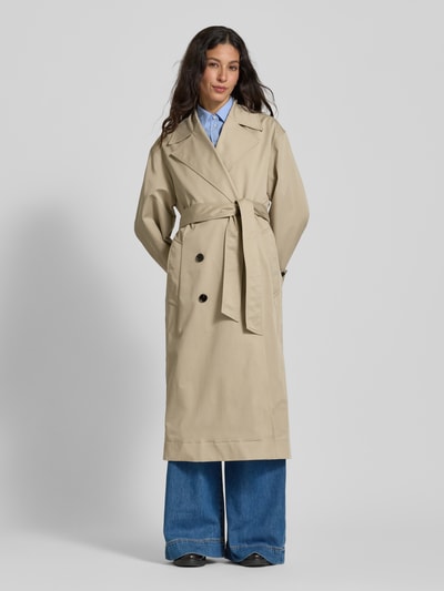 Mango Trenchcoat mit Bindegürtel Modell 'ANGELA' Schilf 4