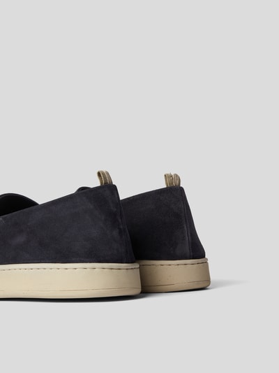 Officine Creative Loafer aus Veloursleder Marineblau 3