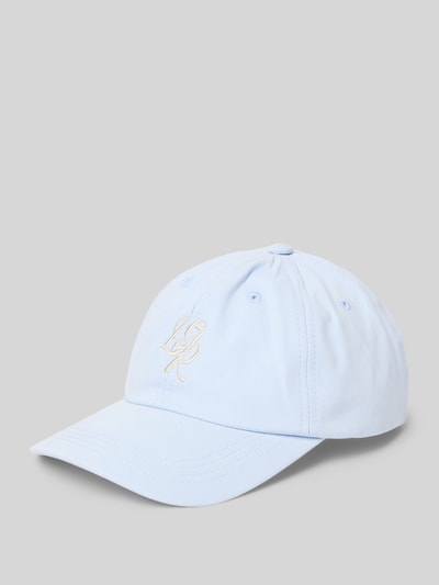 LeGer by Lena Gercke Czapka z daszkiem i wyhaftowanym logo model ‘Roxane’ Jasnoniebieski 1