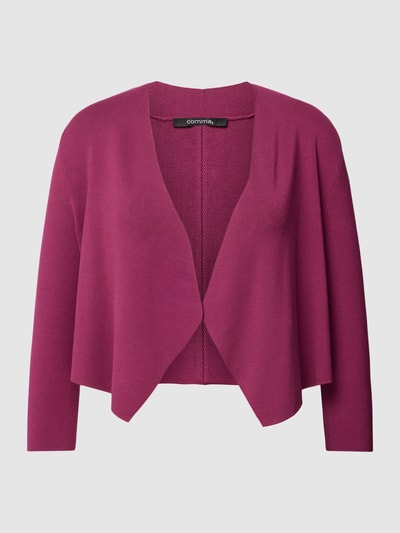 comma Cropped Cardigan mit 3/4-Ärmel Bordeaux Rot 2