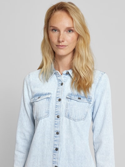 Vero Moda Jeanskleid mit durchgehender Knopfleiste Modell 'JENNIE' Hellblau 3