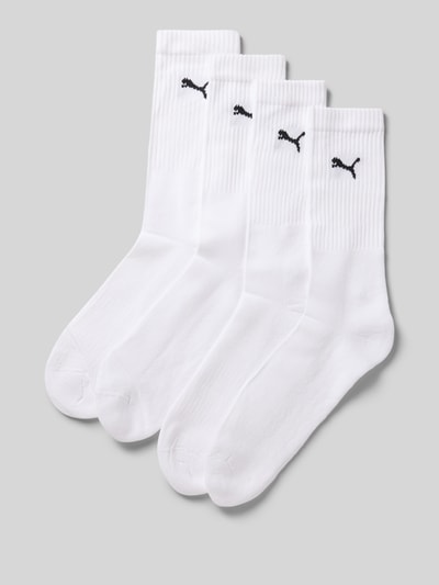 PUMA Socken mit Logo-Detail im 4er-Pack Weiss 1