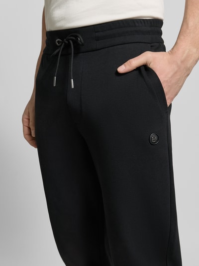 BOSS Regular fit Sweatpants van Katoenmix Model 'LOCSIN' Zwart - 3