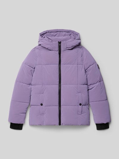 CARS JEANS Kurtka pikowana z kapturem model ‘TONYA’ Fioletowy 1