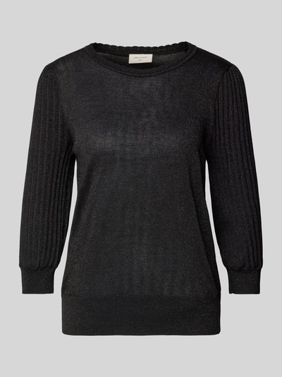 FREE/QUENT Strickpullover mit Effektgarn Modell 'GLITTA' Black 1