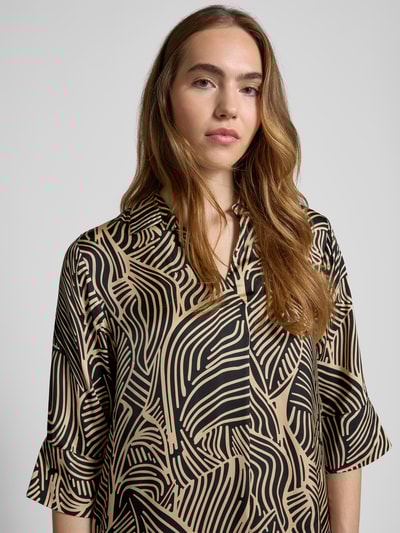 Soyaconcept Relaxed Fit Midikleid aus reiner Viskose Modell 'Signora' Black 3