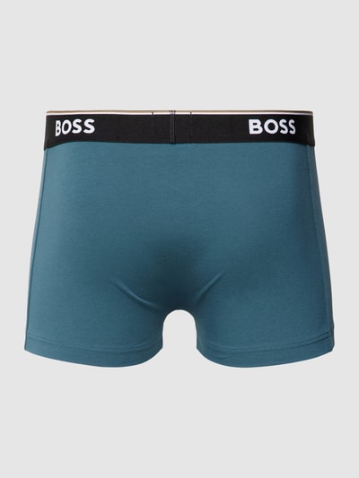 BOSS Trunks mit elastischem Label-Bund im 3er-Pack Blau 3