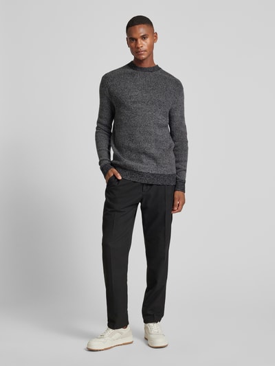 Antony Morato Strickpullover mit Rundhalsausschnitt Anthrazit 1