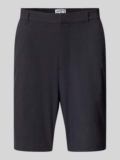 JAKE*S STUDIO MEN Korte regular fit broek met steekzakken Metallic blauw - 2