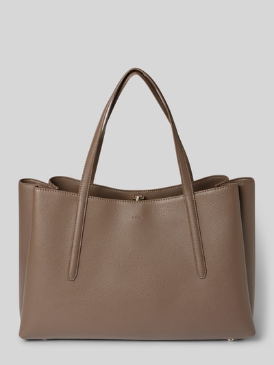 BOSS Shopper mit Label-Details Modell 'Anett Tote' Taupe 4