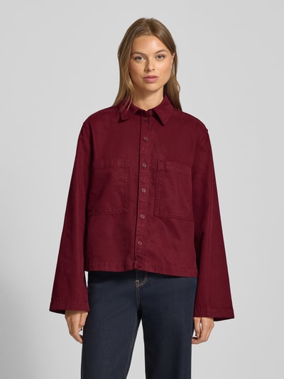 JAKE*S STUDIO WOMAN Hemdbluse mit Knopfleiste Bordeaux 4