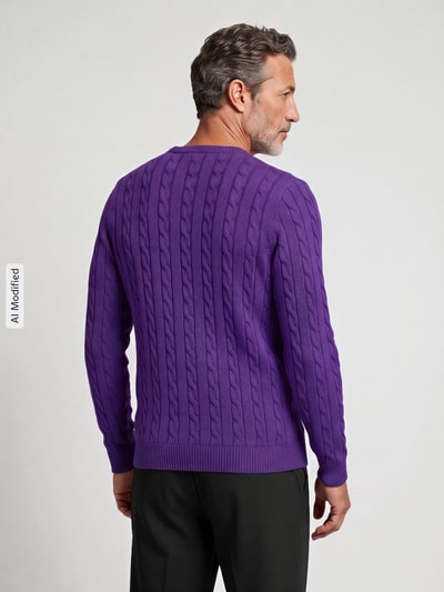 GANT Pullover met geborduurd logo Paars - 5