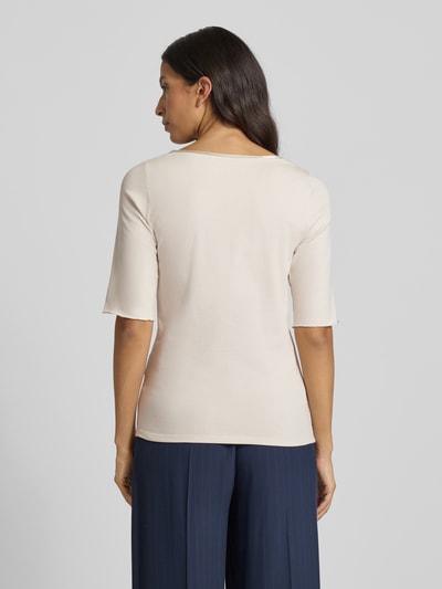 Marc Cain T-shirt met ronde hals Taupe - 5
