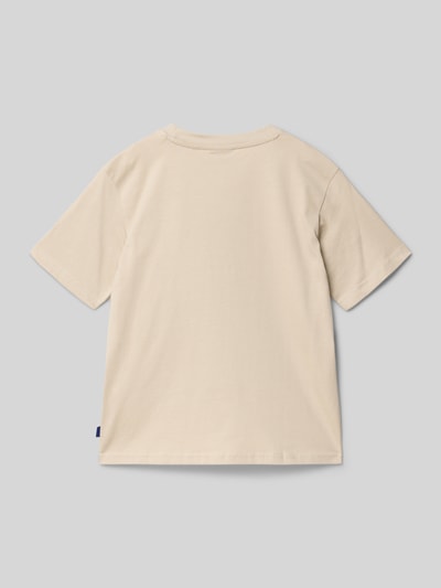 Only & Sons Regular fit T-shirt van puur katoen, model 'FRED LIFE' Beige - 3