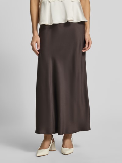 VERO MODA Ausgestellter Maxi-Rock mit elastischem Bund Modell 'MERLE' Schoko 4