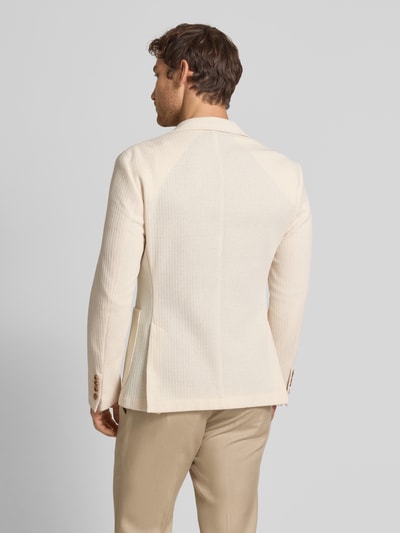 JOOP! Collection Slim Fit 2-Knopf-Sakko mit Eingrifftaschen Modell 'Hoverst' Offwhite 5