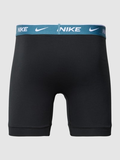 Nike Obcisłe bokserki z elastycznym pasem i detalem z logo w zestawie 3 szt. Czarny 3