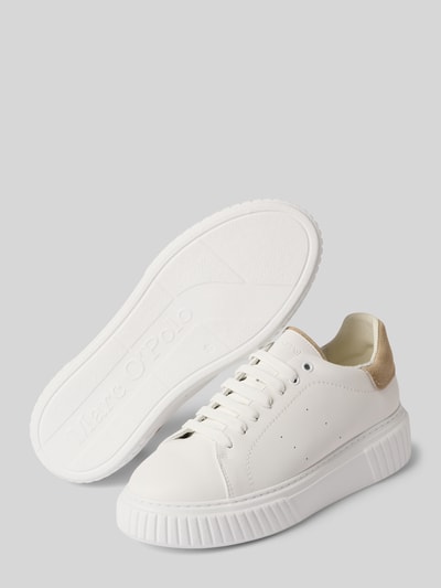 Marc O'Polo Niskie sneakersy z prawdziwej skóry model 'SVEA 9A' Biały 4