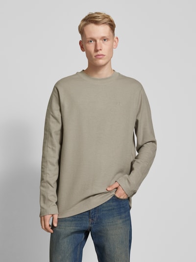 Calvin Klein Jeans Longsleeve mit Ziernähten Graphit 4