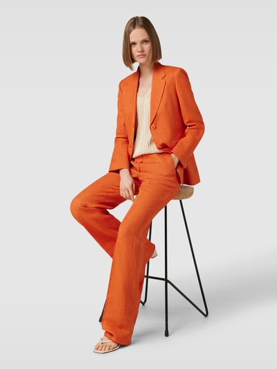 Max Mara Studio Leinenblazer mit Reverskragen Modell 'TECA' Orange 1