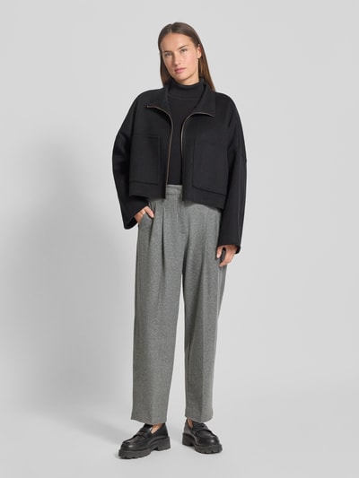 Cambio Stoffhose in verkürzter Passform Modell 'EMILIE' Mittelgrau 1