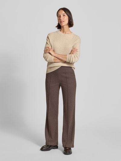 Christian Berg Woman Pullover van pure wol Beige gemêleerd - 1
