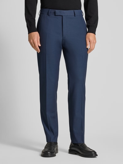 Strellson Slim fit pantalon met persplooien, model 'Melwin' Donkerblauw - 4