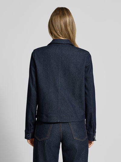 s.Oliver BLACK LABEL Regular fit korte blazer van Denim Jeansblauw - 5