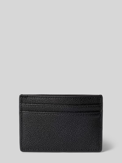 Produktfoto, Cardholder mit Label-Detail Modell 'RYTA RE' von VALENTINO BAGS in Schwarz mit strukturierter Oberfläche, Einsteckfächer und offenem Hauptfach, Damen Cardholder