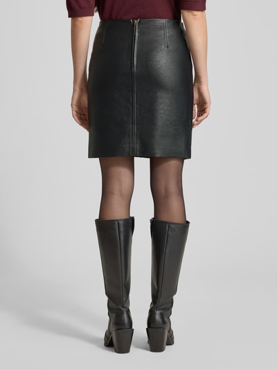 ICHI Spódnica mini z imitacji skóry model ‘KATE’ Czarny 5