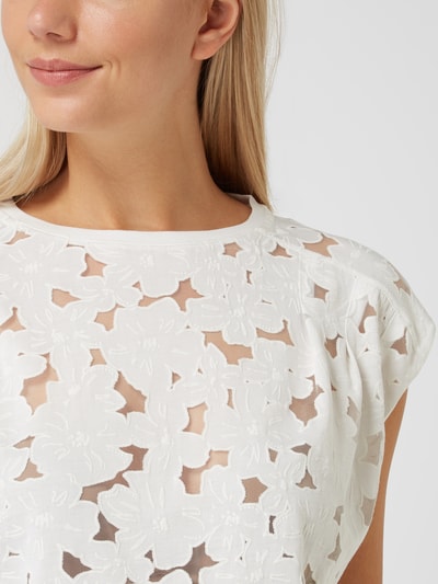 Ted Baker Blusentop mit Ausbrenner-Effekt Modell 'Ericah'  Weiß 3