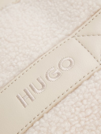 HUGO Torba na ramię z paskiem z logo model ‘BECKY’ Écru 6