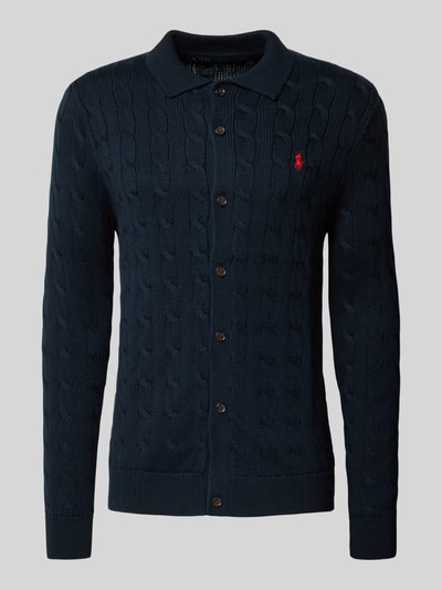 Polo Ralph Lauren Strickjacke mit Knopfleiste Marine 2
