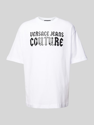 Versace Jeans Couture Oversized T-shirt met labelprint Wit - 2