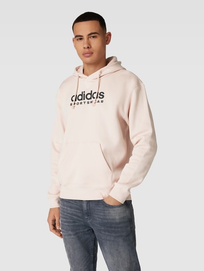 ADIDAS SPORTSWEAR Bluza z kapturem z nadrukiem z logo Beżowy 4