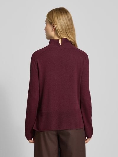 Tom Tailor Regular fit coltrui van een mix van katoen en kasjmier Rood gemêleerd - 5