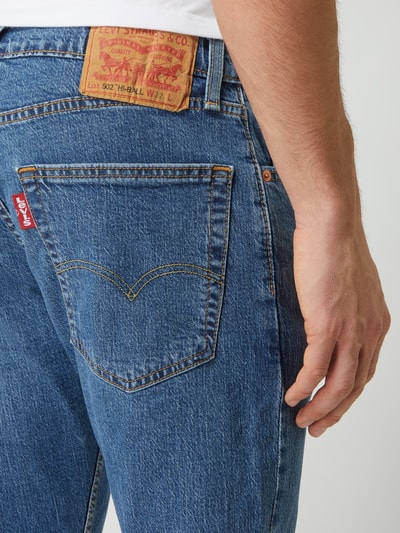 Levi's® Tapered fit jeans met stretch, model '502™' Jeansblauw - 3