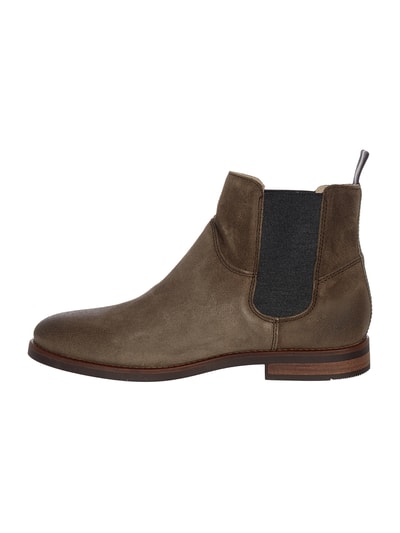 Marc O'Polo Chelsea Boots aus Veloursleder  Taupe 4