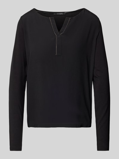 comma Longsleeve mit Label-Detail Black 2