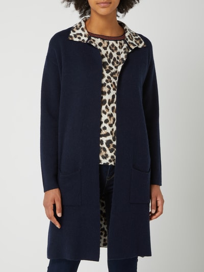 Emily Van den Bergh Keerbare jas met wol en alpaca, model 'Leo' Blauw - 4