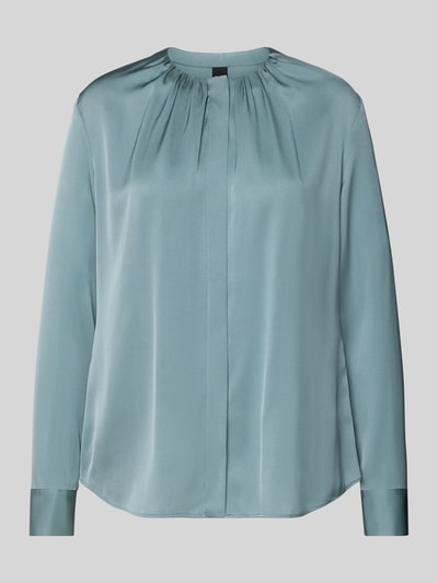 BOSS Regular Fit Seidenbluse aus Seiden-Mix Modell 'BANORAH' Mint 2