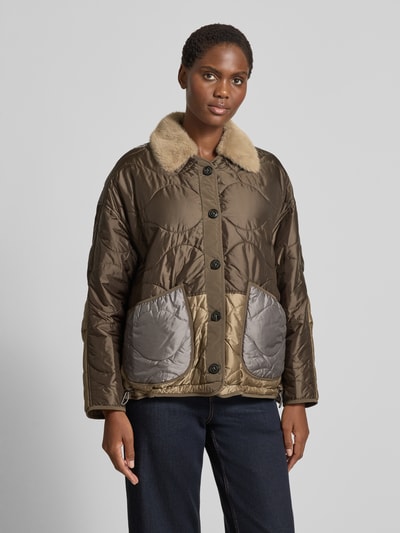 Blonde No. 8 Aan twee kanten draagbaar gewatteerd jack met steekzakken Taupe - 4