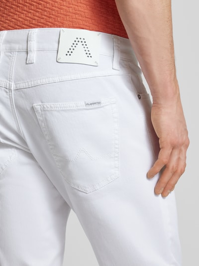 ALBERTO Regular Fit Jeans im 5-Pocket-Design Modell 'PIPE' Weiss 3