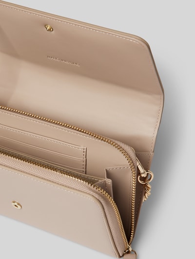 VALENTINO BAGS Clutch mit Label-Applikation Modell 'ZERO' Beige 4