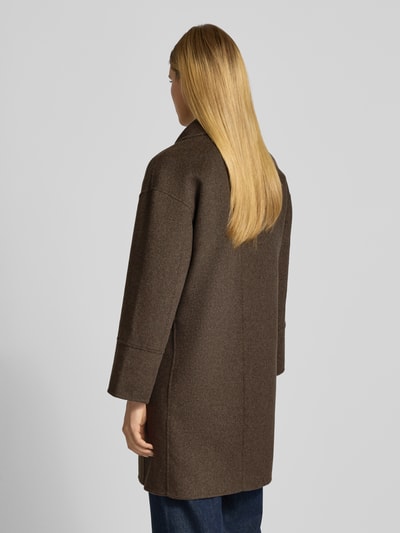 OPUS Płaszcz wełniany z kołnierzem z połami model ‘Havilda’ Jasnobrązowy 5