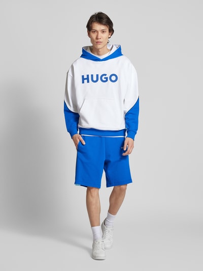 Hugo Blue NU NIEUW bij P&C*: Regular fit sweatshorts, model 'Naldini' Blauw - 1