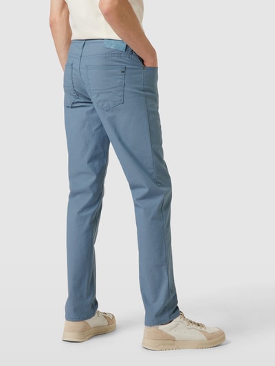 Brax Straight fit chino met 5-pocketmodel, model 'Cadiz' Lichtblauw - 5