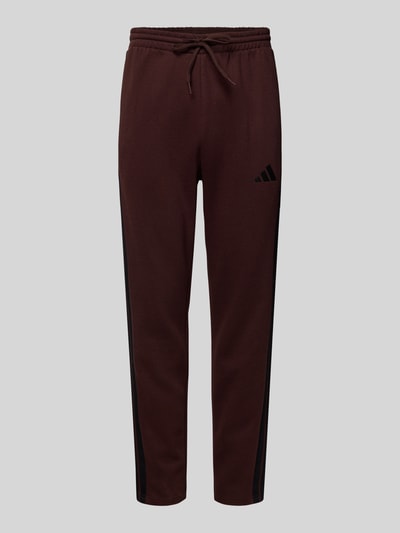 adidas Sportswear Slim fit sweatpants met viscose, model 'SHAB' Donkerbruin - 2