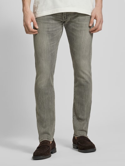 Polo Ralph Lauren Skinny fit jeans met stretch, model 'SULLIVAN' Lichtgrijs - 4